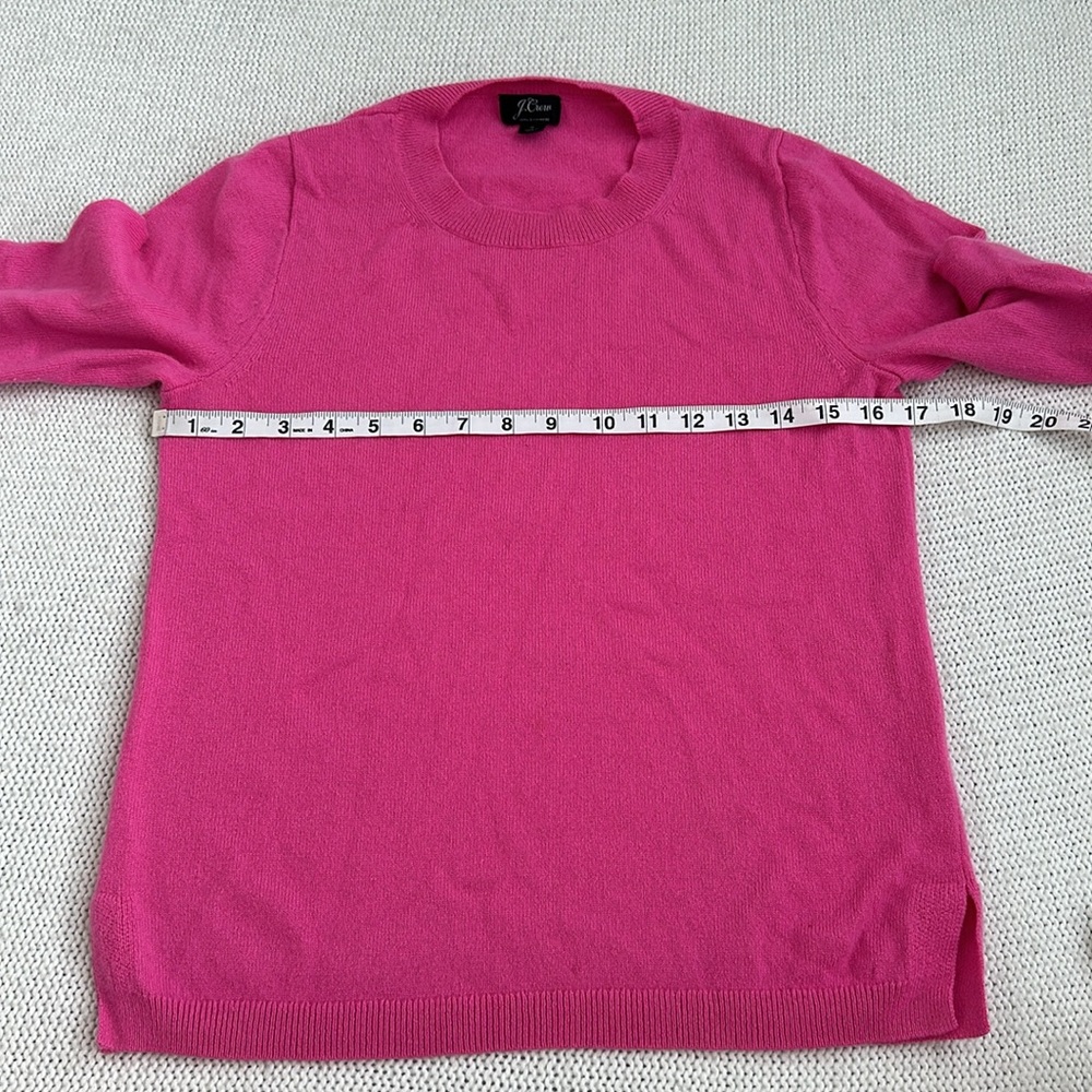 J Crew 100% Cashmere Pullover Sweater Pink Size Small - Picture 3 of 6